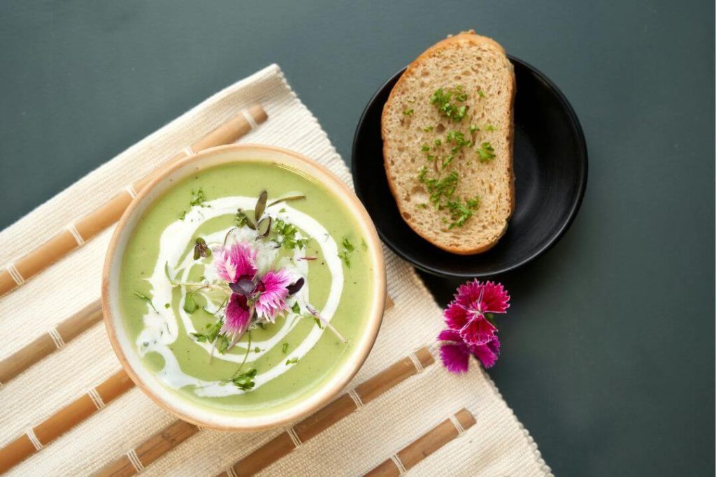 Flores como manjar gastronómico